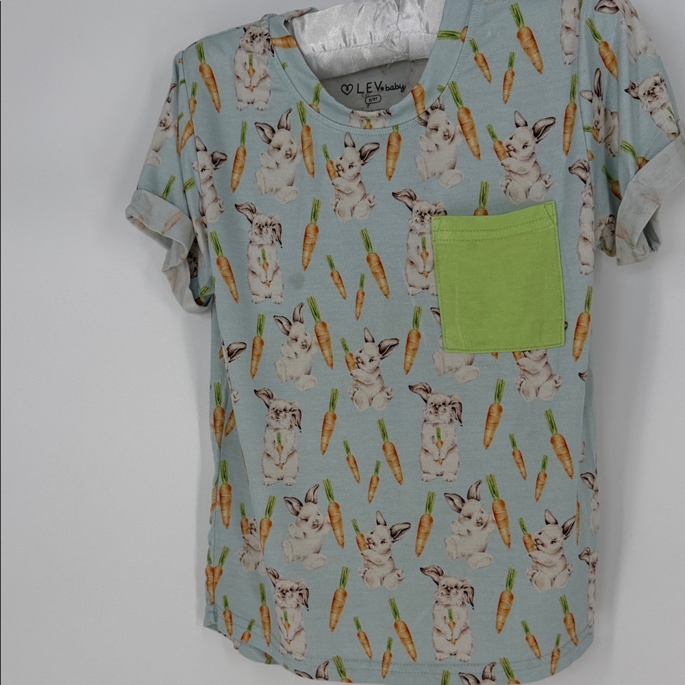Lev Baby Tee Pete Tshirt  and Lime Pocket - 2/3T - Picture 5 of 7